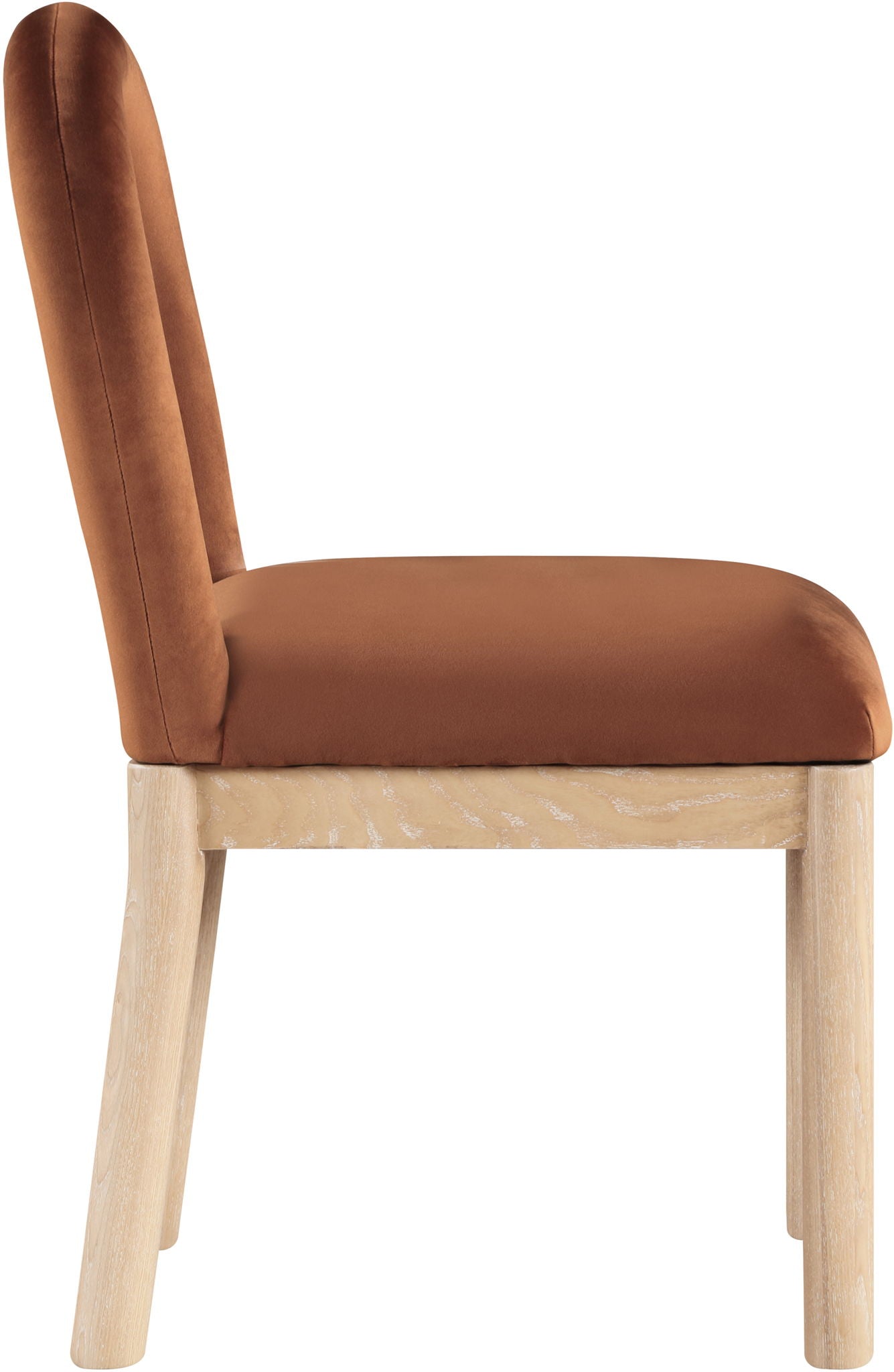 Conrad - Velvet Dining Chair With Natural Legs - Urban Living Furniture (Los Angeles, CA)