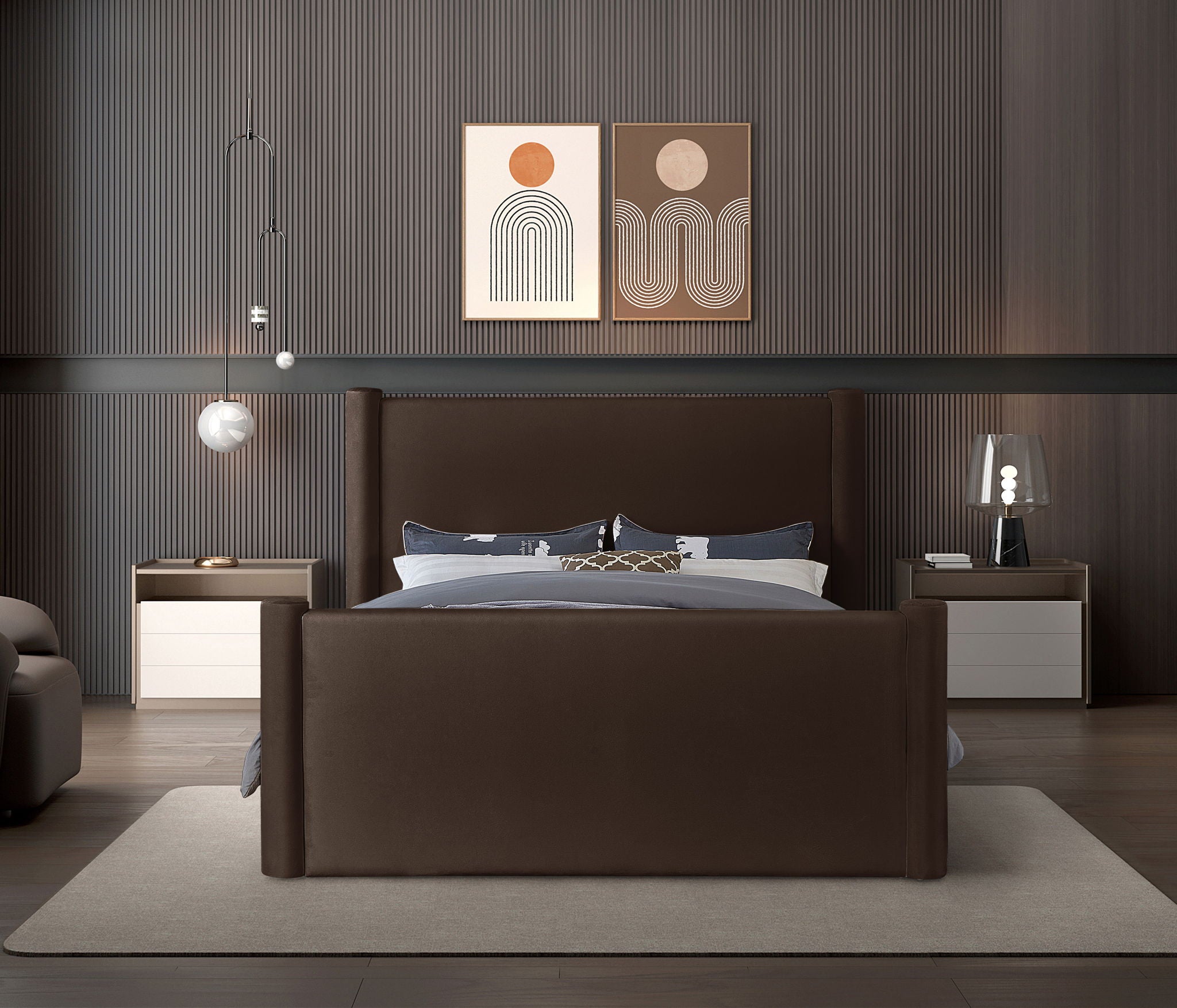 Elias - Velvet Bed - Urban Living Furniture (Los Angeles, CA)