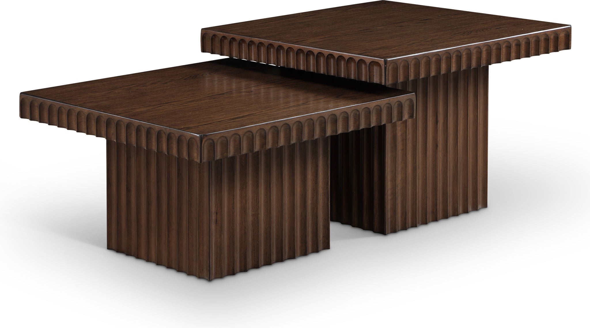 Spencer - 15" Oak Veneer 2 Piece Coffee Table - Urban Living Furniture (Los Angeles, CA)