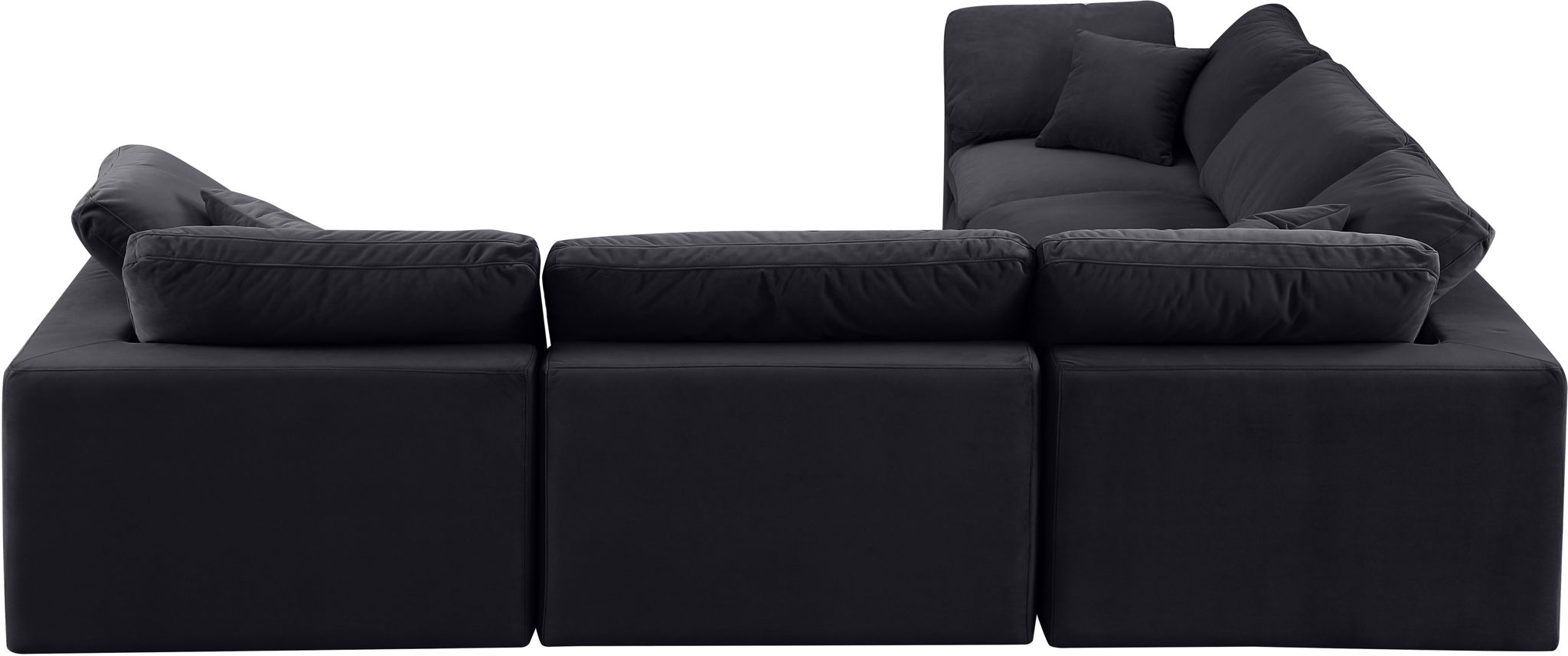 Comfy - 5 Piece Velvet Modular Corner Sectional - Urban Living Furniture (Los Angeles, CA)