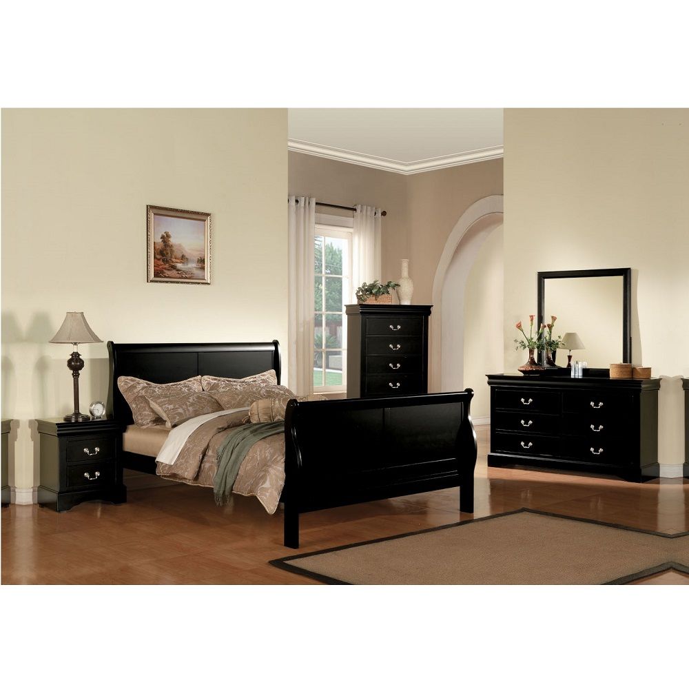 Louis Philippe III - Bed (FB 34"H) - Urban Living Furniture (Los Angeles, CA)