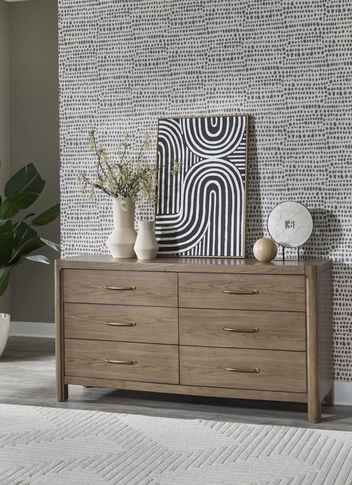 Morris - 6 Drawer Dresser - Claystone