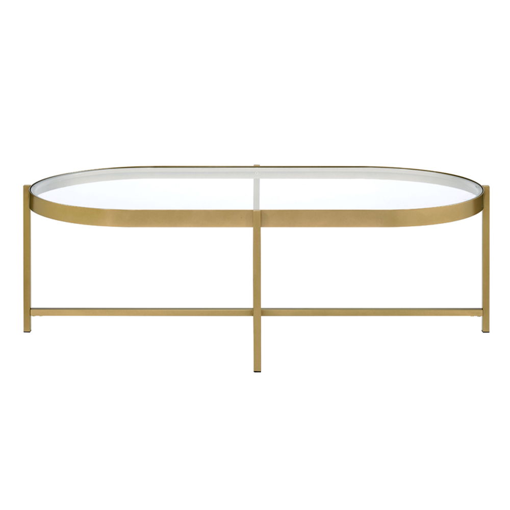 Charrot - Coffee Table - Clear Glass Top & Gold - Urban Living Furniture (Los Angeles, CA)