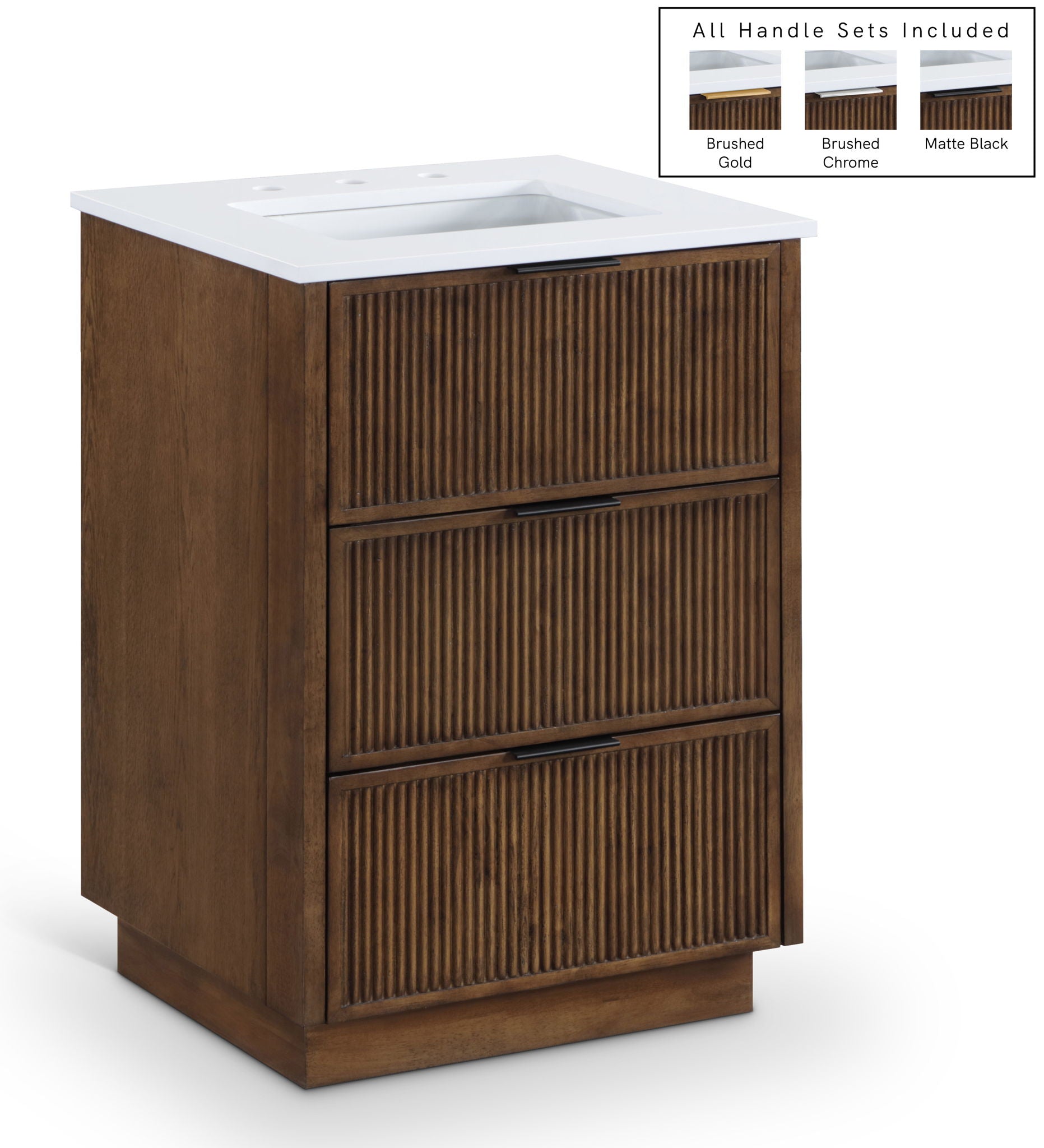 Willard - Engineered Stone And Solid Wood Bathroom Vanity - Urban Living Furniture (Los Angeles, CA)