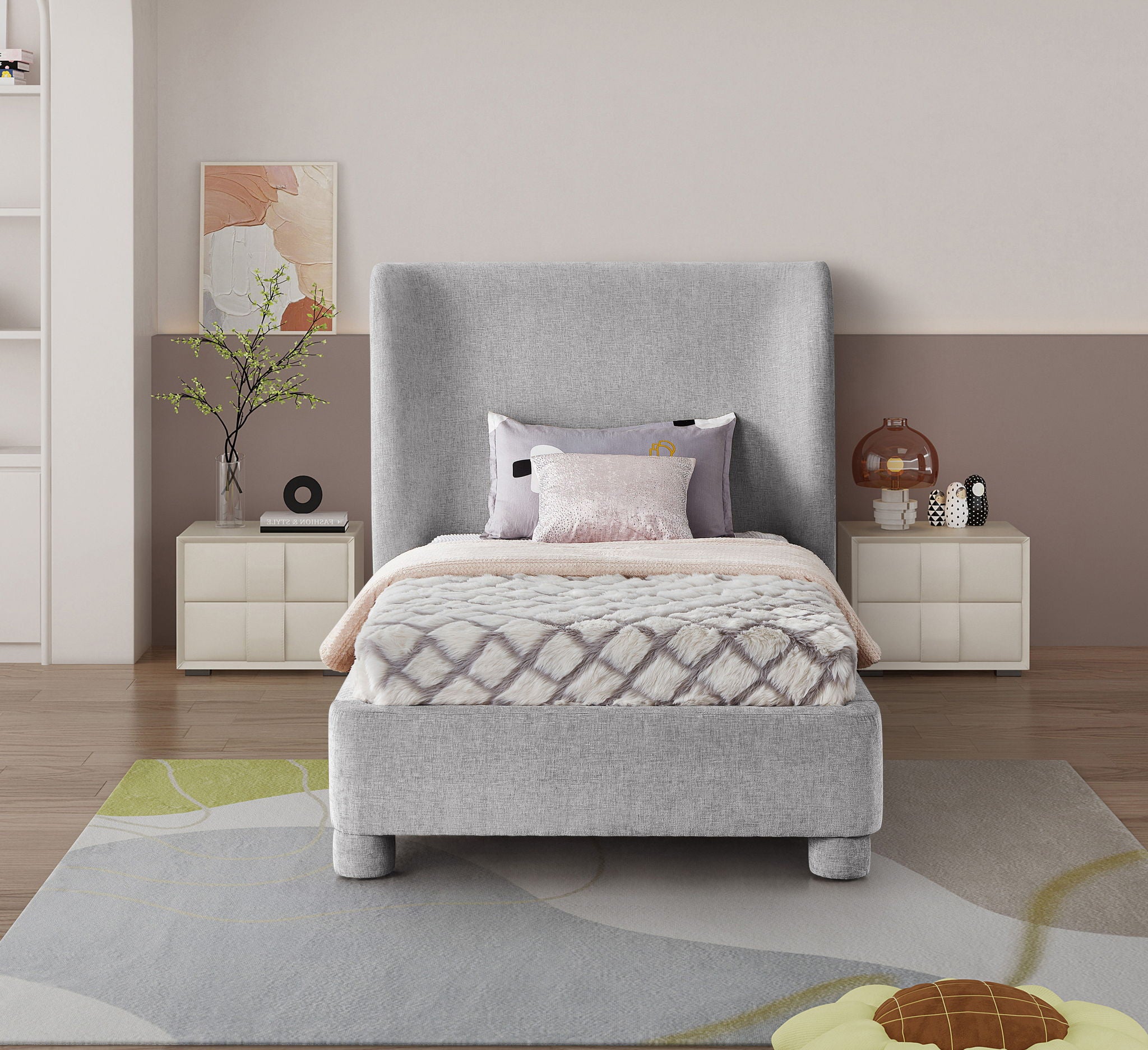 Penny - Chenille Fabric Bed - Urban Living Furniture (Los Angeles, CA)