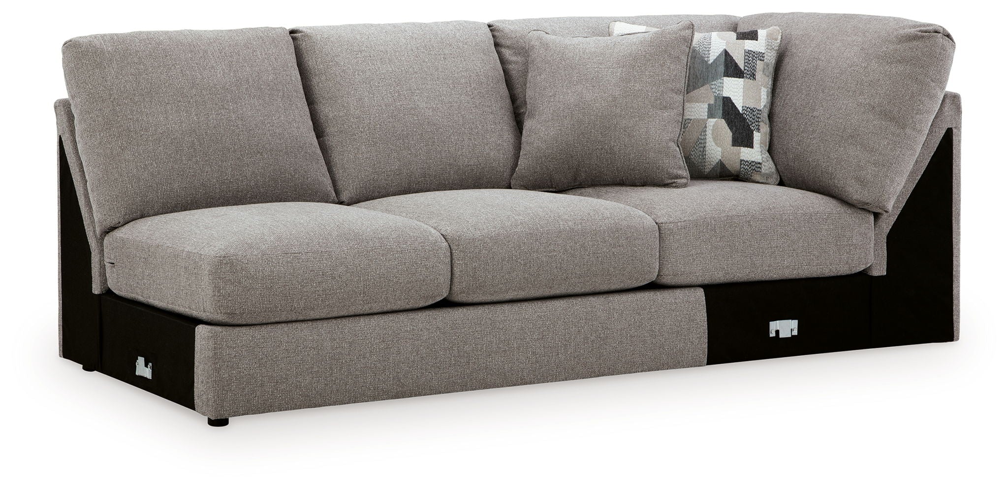 Lindon - RAF Armless Loveseat With Wedge - Smoke - Urban Living Furniture (Los Angeles, CA)