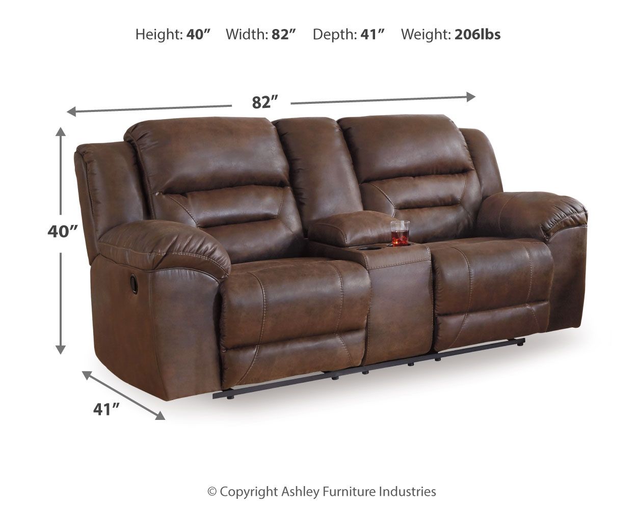 Stoneland - Reclining Loveseat - Urban Living Furniture (Los Angeles, CA)