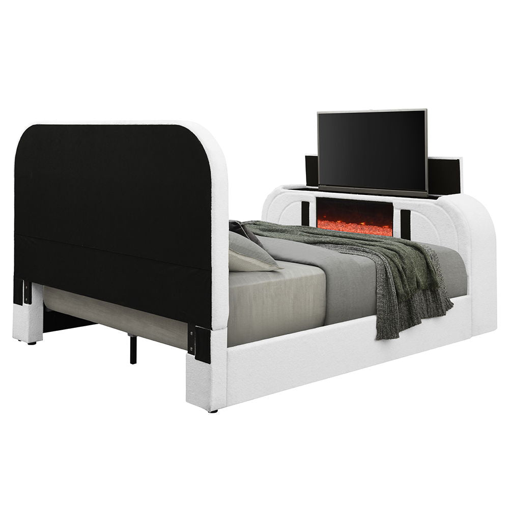 Shelyn - Bed With LED, TV Cabinet, Fireplace & Bluetooth - Urban Living Furniture (Los Angeles, CA)