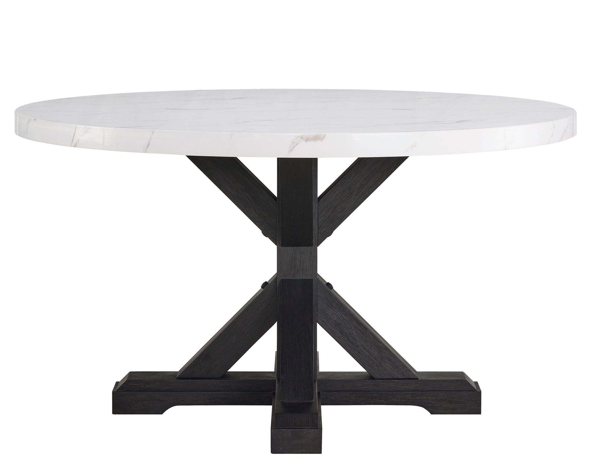 Vance - Faux Marble Dining Table - White & Charcoal - Urban Living Furniture (Los Angeles, CA)