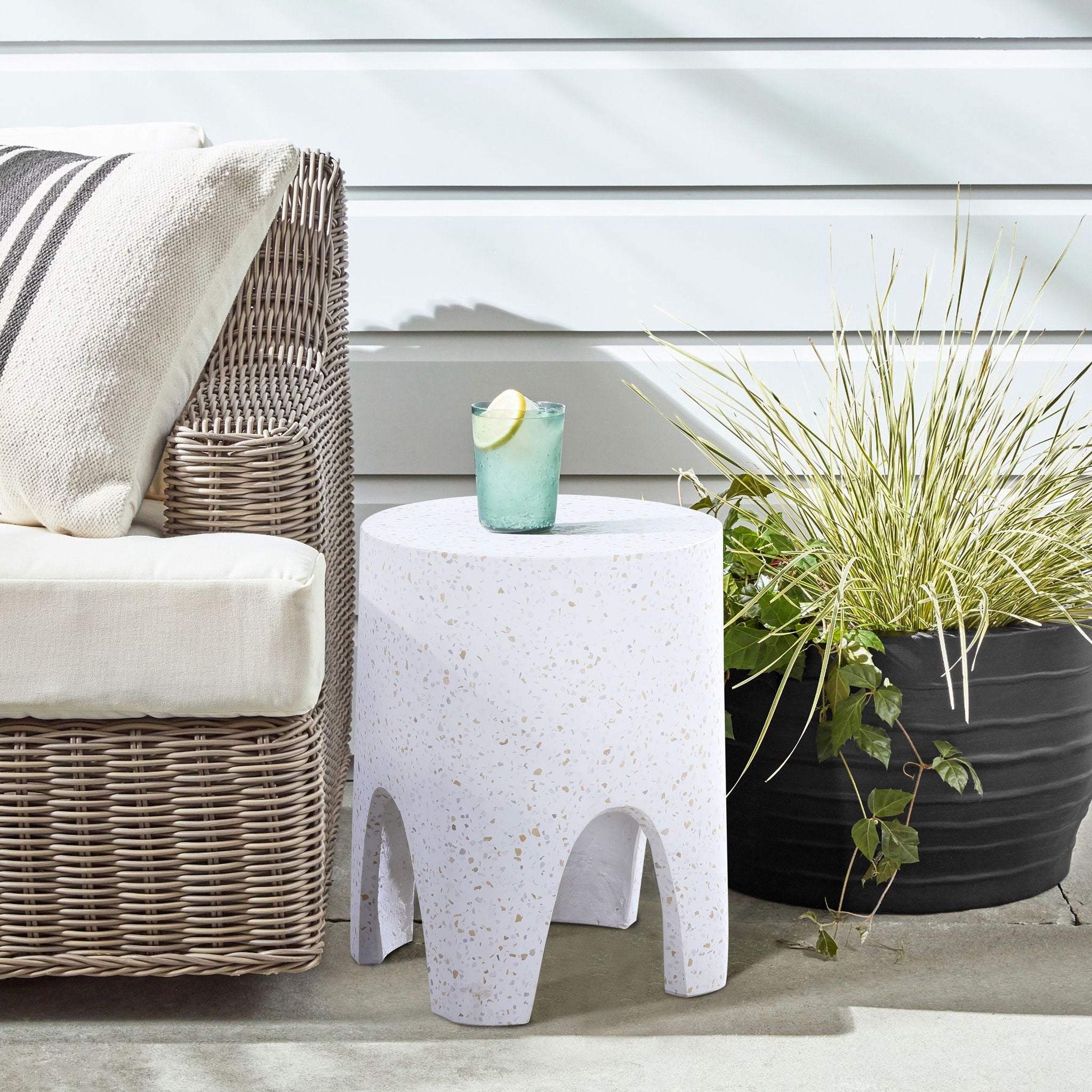 Foligno - Concrete End Table - Urban Living Furniture (Los Angeles, CA)