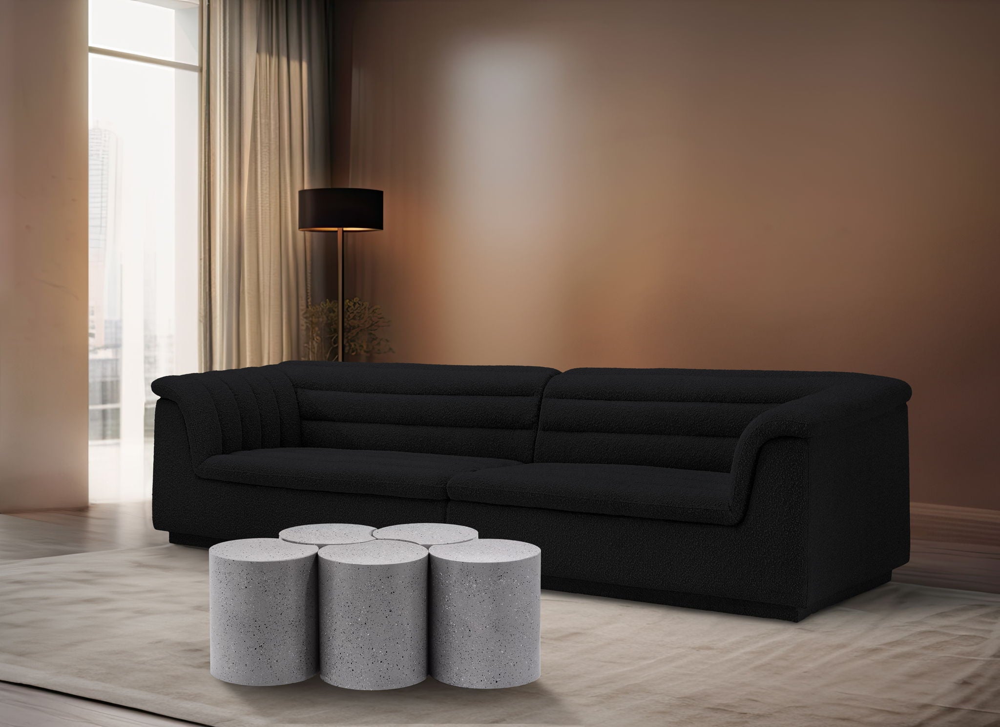 Dimple - 5 Piece Modular Coffee Table - Terazzo Finish - Urban Living Furniture (Los Angeles, CA)