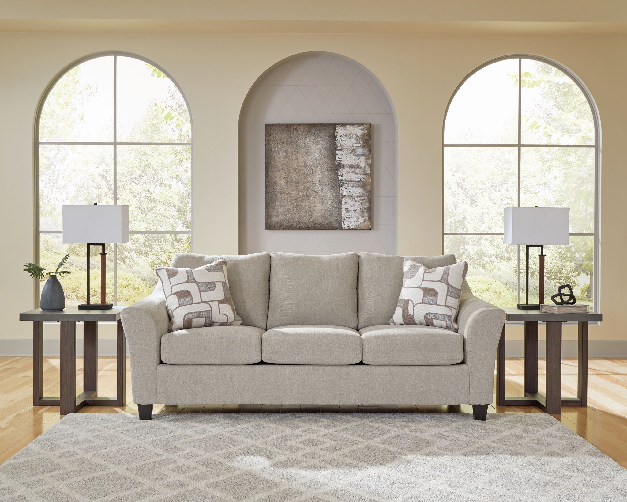 Willarae - 2 Pc. - Sofa, Loveseat - Taupe - Urban Living Furniture (Los Angeles, CA)