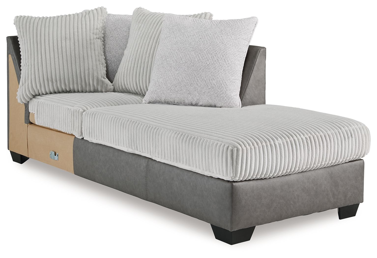 Clairette Court - Alloy - Raf Corner Chaise - Urban Living Furniture (Los Angeles, CA)