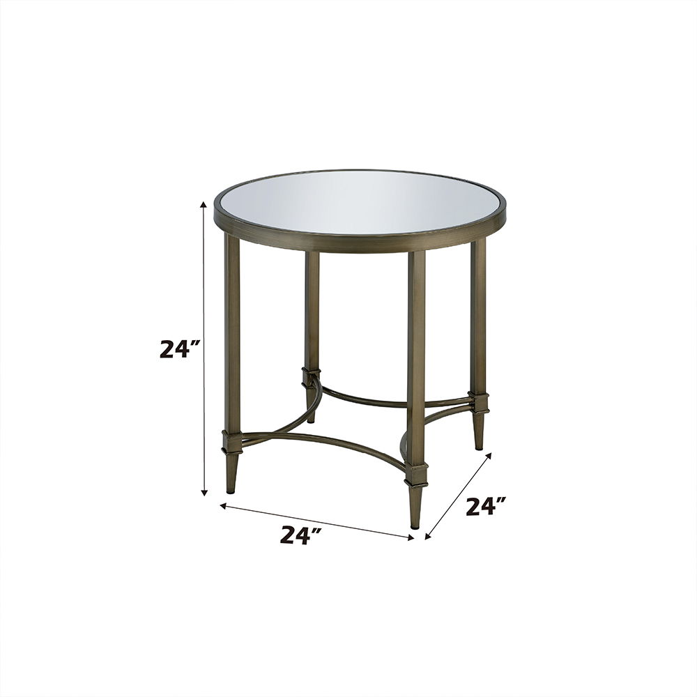 Aditya - End Table - Antique Brass - Urban Living Furniture (Los Angeles, CA)
