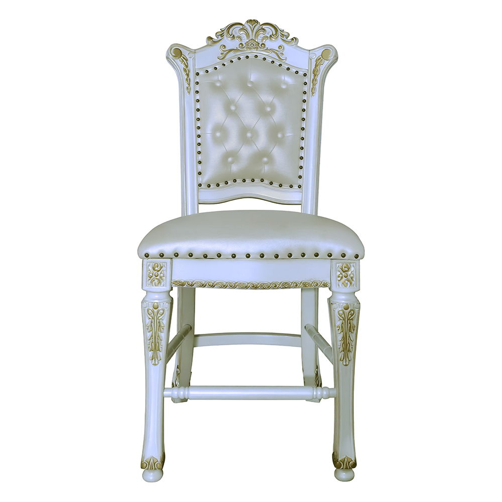 Vendome - Counter Height Chair (Set of 2) - Antique Pearl - Urban Living Furniture (Los Angeles, CA)