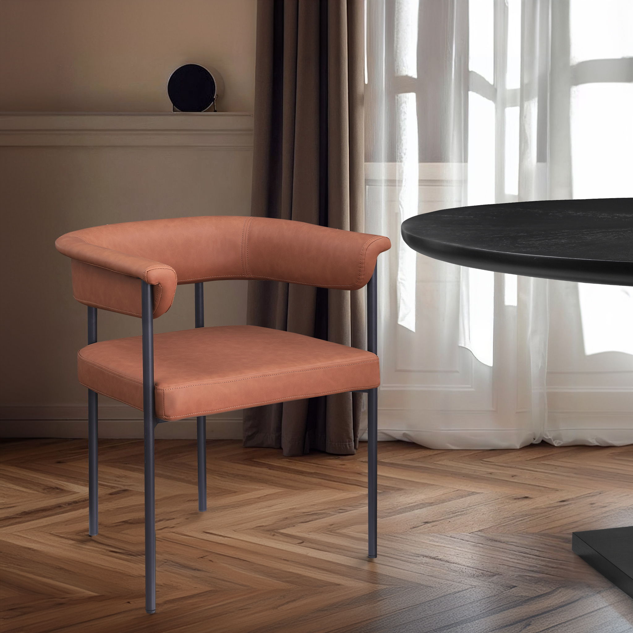 Malin - Faux Leather Dining Chair (Set of 2) - Urban Living Furniture (Los Angeles, CA)