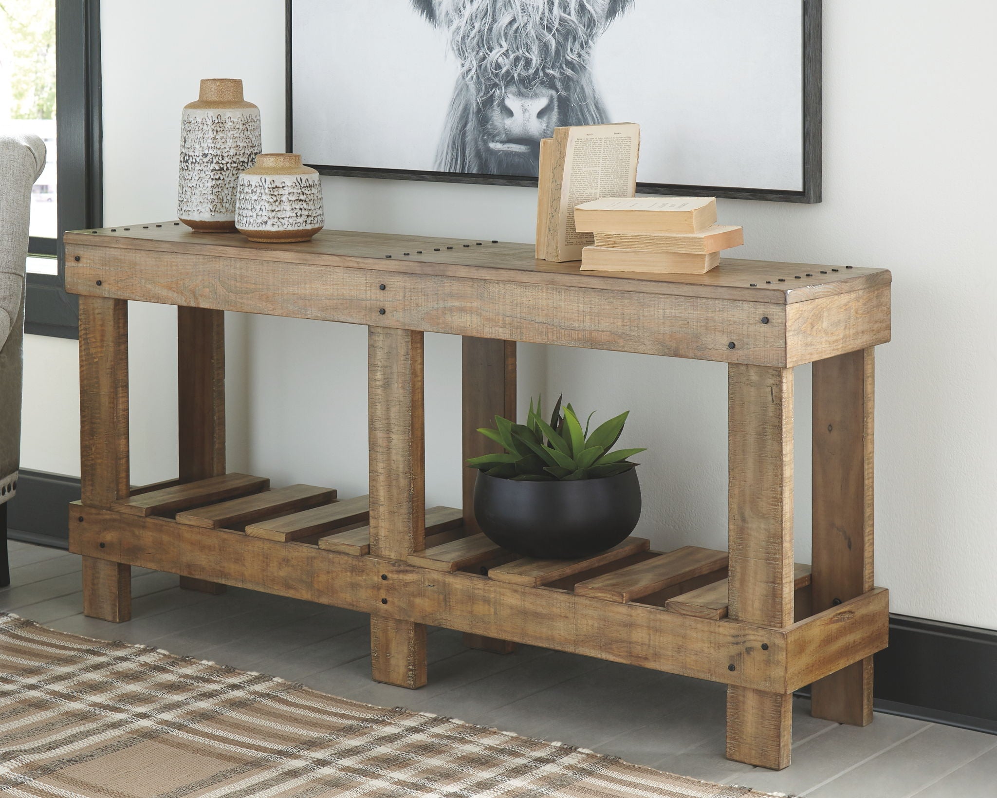 Susandeer - Brown - Console Sofa Table - Urban Living Furniture (Los Angeles, CA)