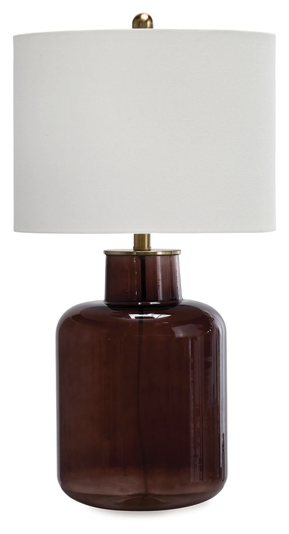 Mette - Brown / Gold Finish - Glass Table Lamp - Urban Living Furniture (Los Angeles, CA)