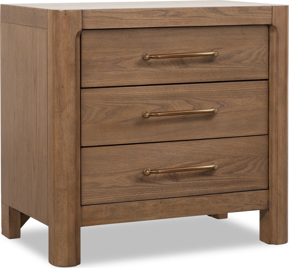 Morris - 3 Drawer Nightstand - Claystone