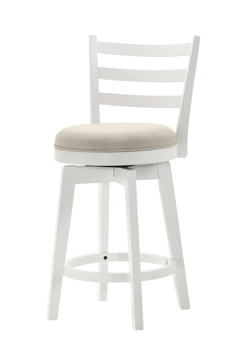 Joplin - 20.5" Ladder Back Counter Height Swivel Chair With Upholstered Seat - Urban Living Furniture (Los Angeles, CA)