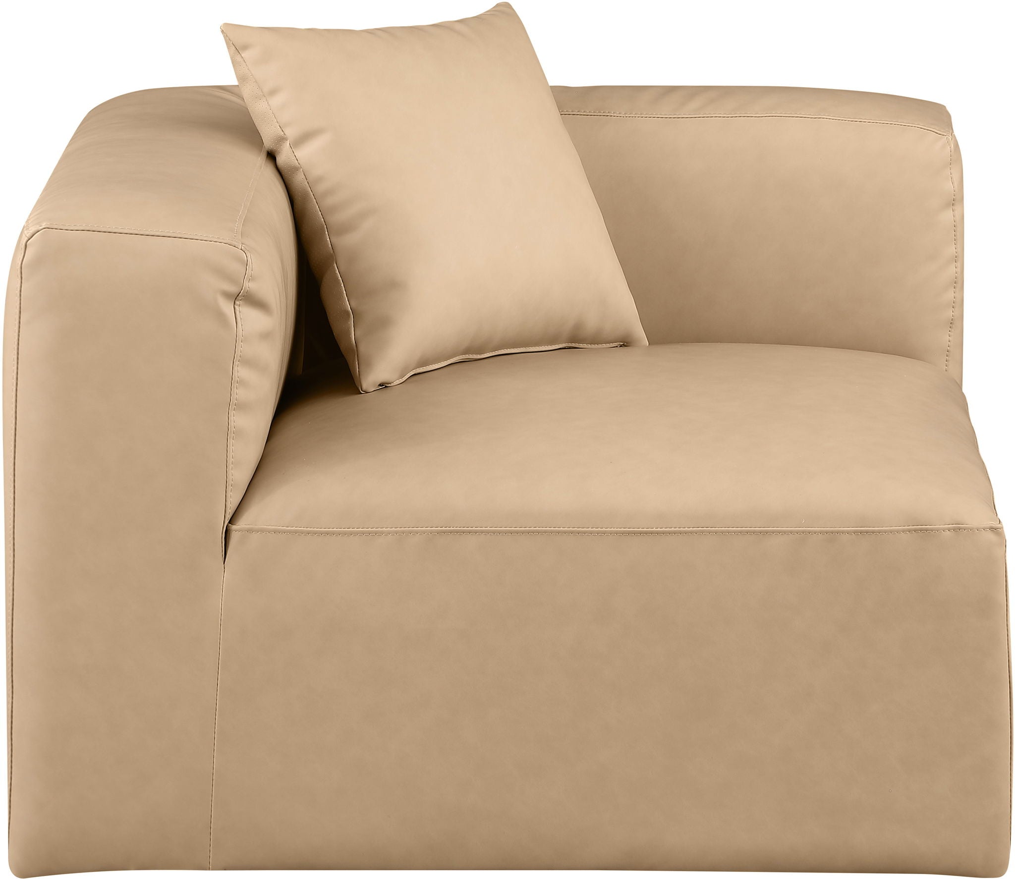 Cube - Corner Chair - Tan - Urban Living Furniture (Los Angeles, CA)