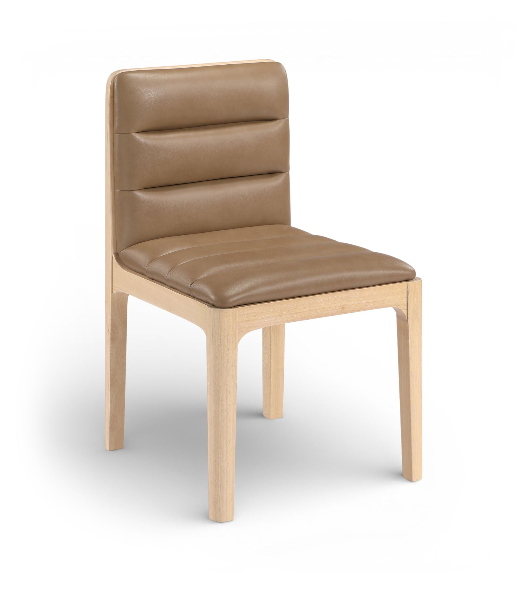 Ellis - Vegan Leather Upholstered Dining Chair (Set of 2) - Tan / Natural - Urban Living Furniture (Los Angeles, CA)