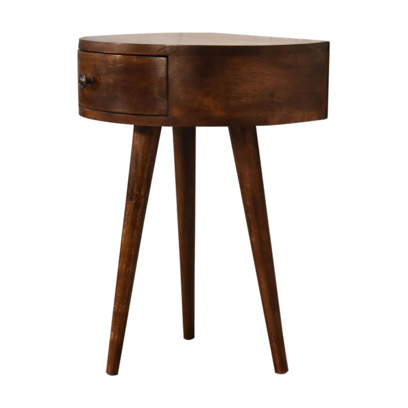 Semi Circle Nightstand - Chestnut
