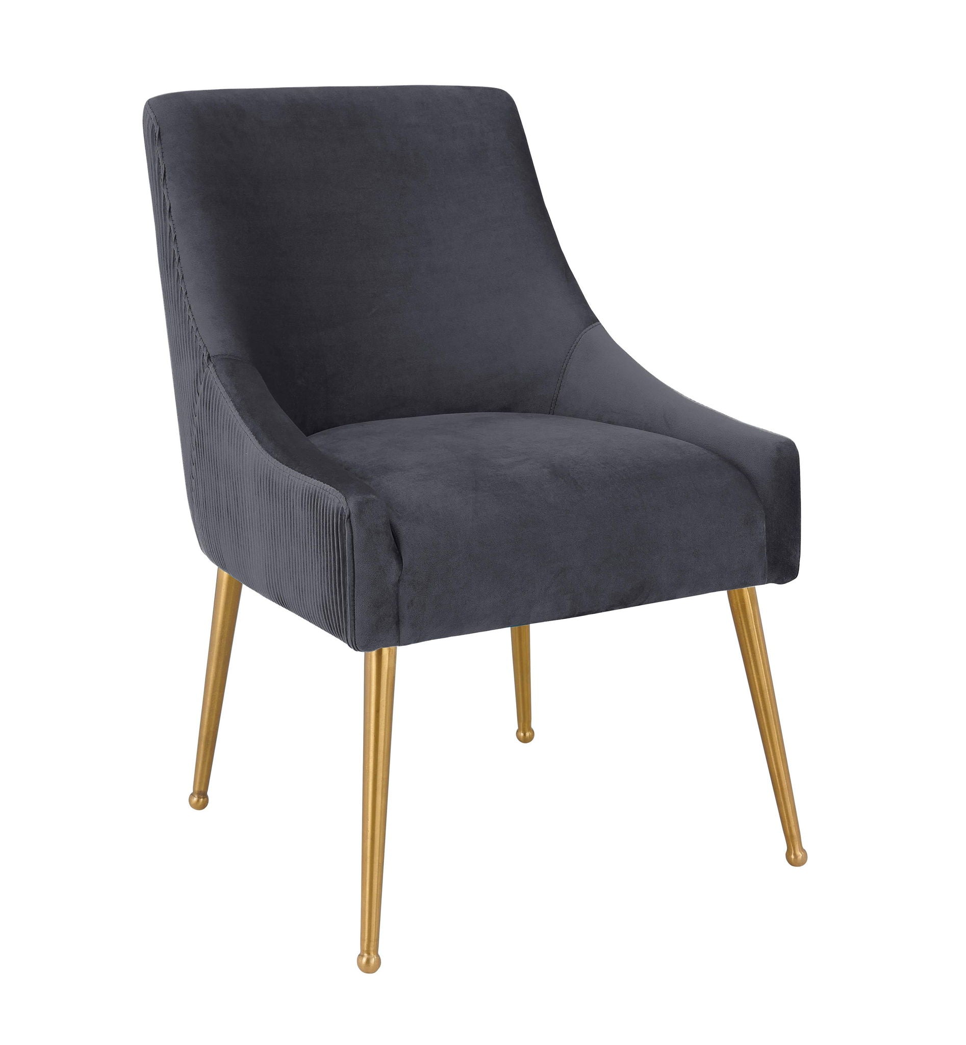 Beatrix - Pleated Velvet Side Chair - Urban Living Furniture (Los Angeles, CA)