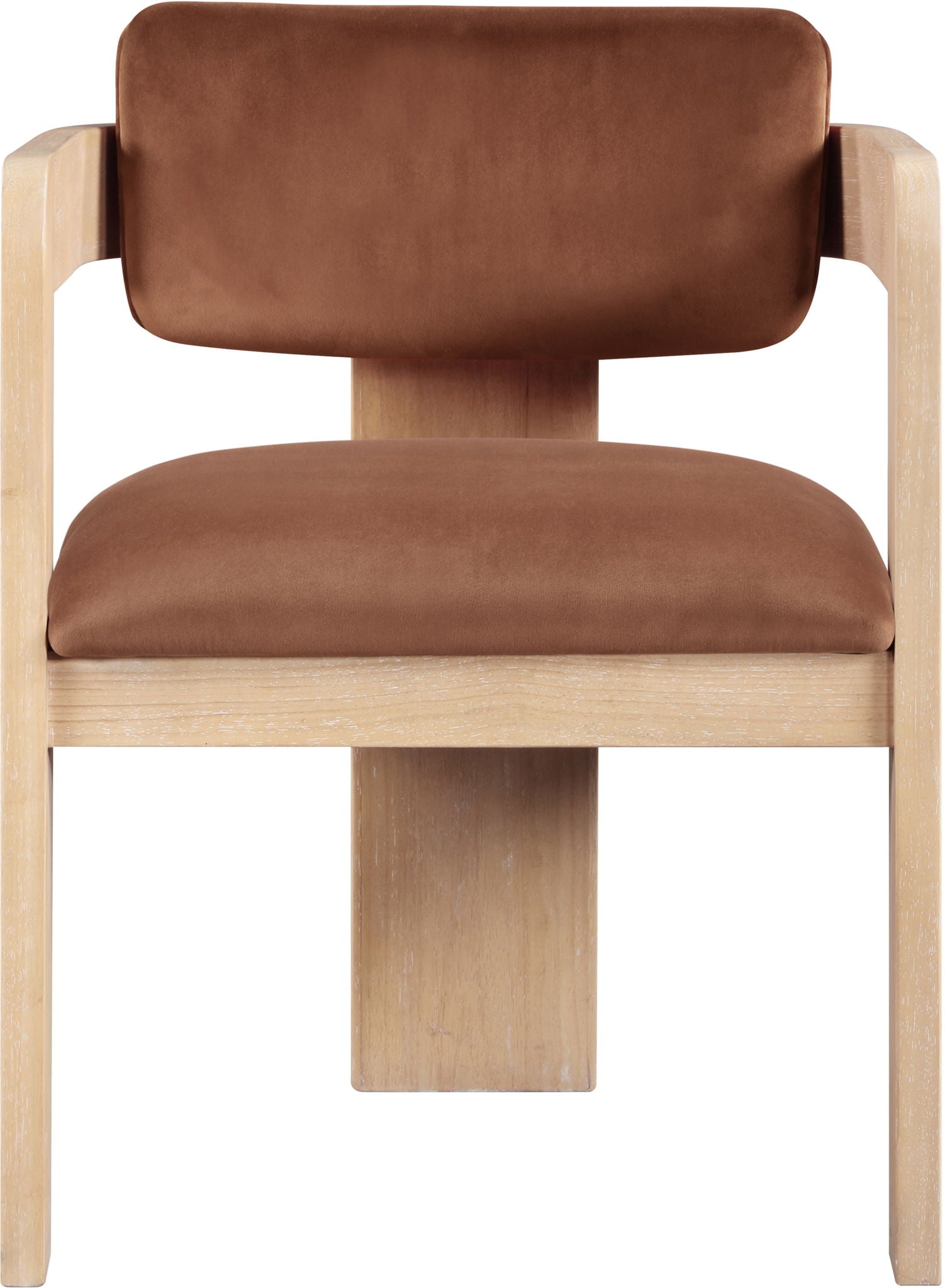 Sacha - Velvet Dining Chair With Natural Base (Set of 2) - Urban Living Furniture (Los Angeles, CA)