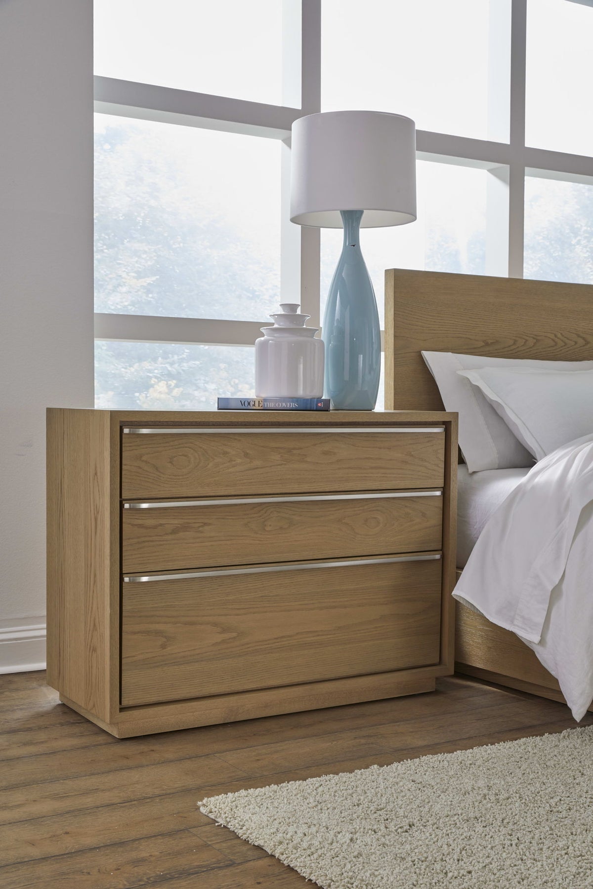 One - Coastal Modern USB-Charging Nightstand