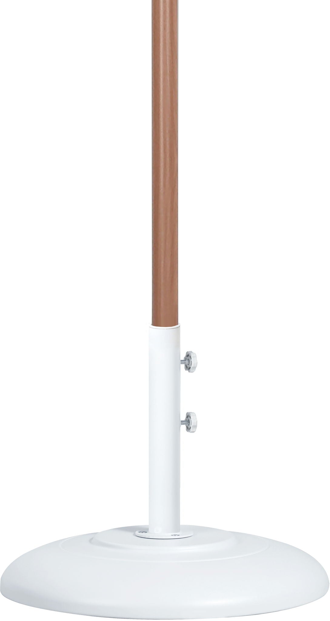 Fiji - Aluminum Patio Umbrella With Round White And Teak Base - Urban Living Furniture (Los Angeles, CA)
