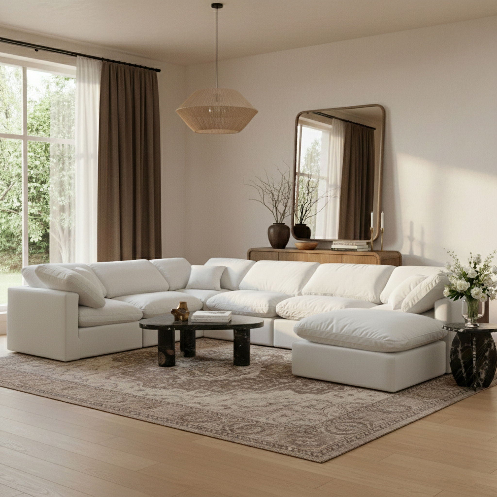 Indulge - Velvet 7 Piece Modular Sectional - Urban Living Furniture (Los Angeles, CA)