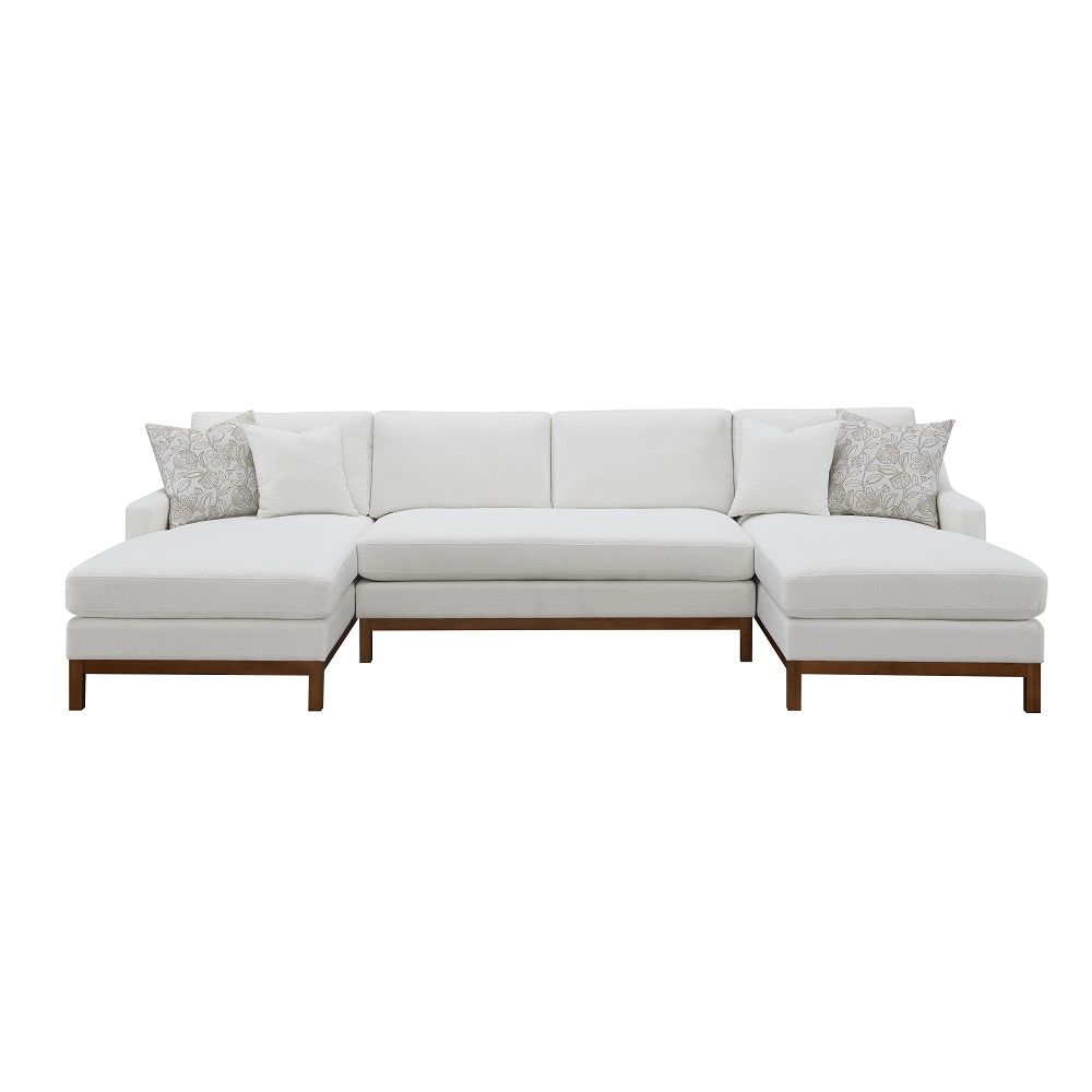 Valiant - Sectional Sofa - Ivory Chenille - Urban Living Furniture (Los Angeles, CA)