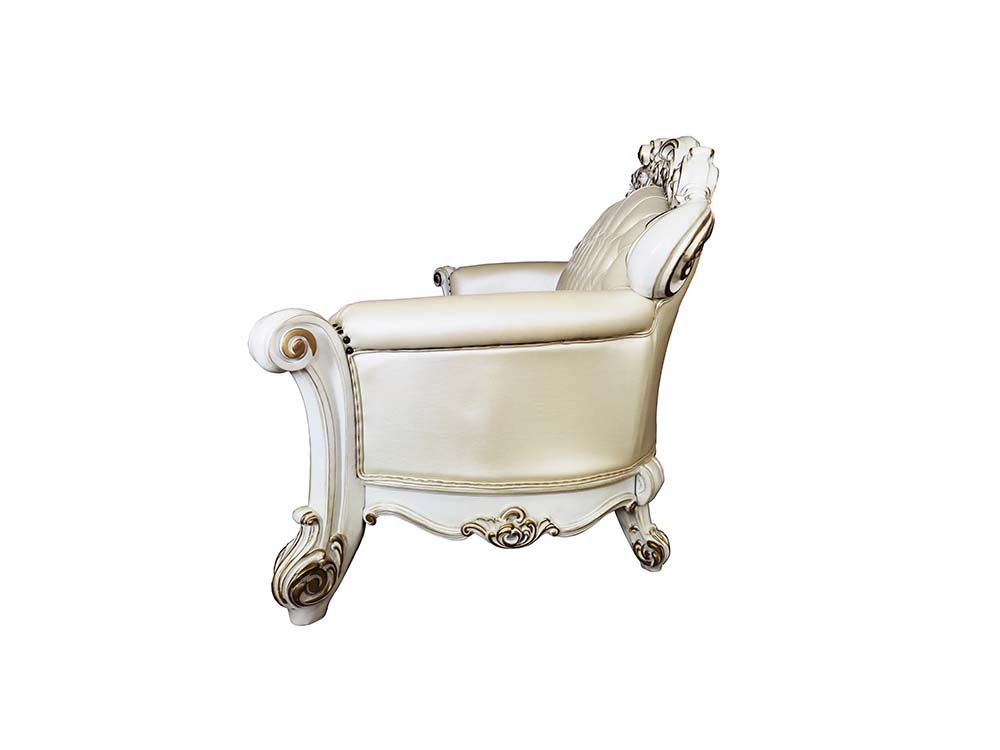 Vendom - Sofa - Champagne PU & Antique Pearl Finsih - Urban Living Furniture (Los Angeles, CA)