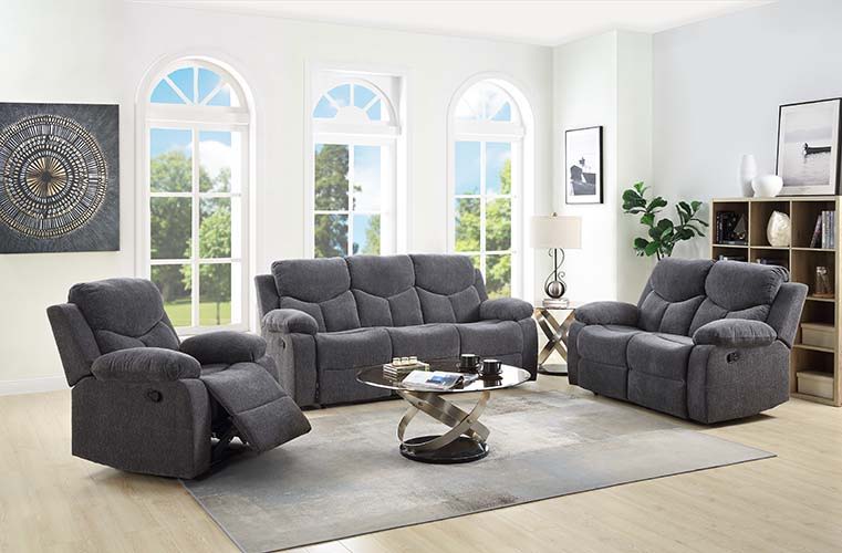Kalen - Motion Loveseat - Gray Chenille - Urban Living Furniture (Los Angeles, CA)