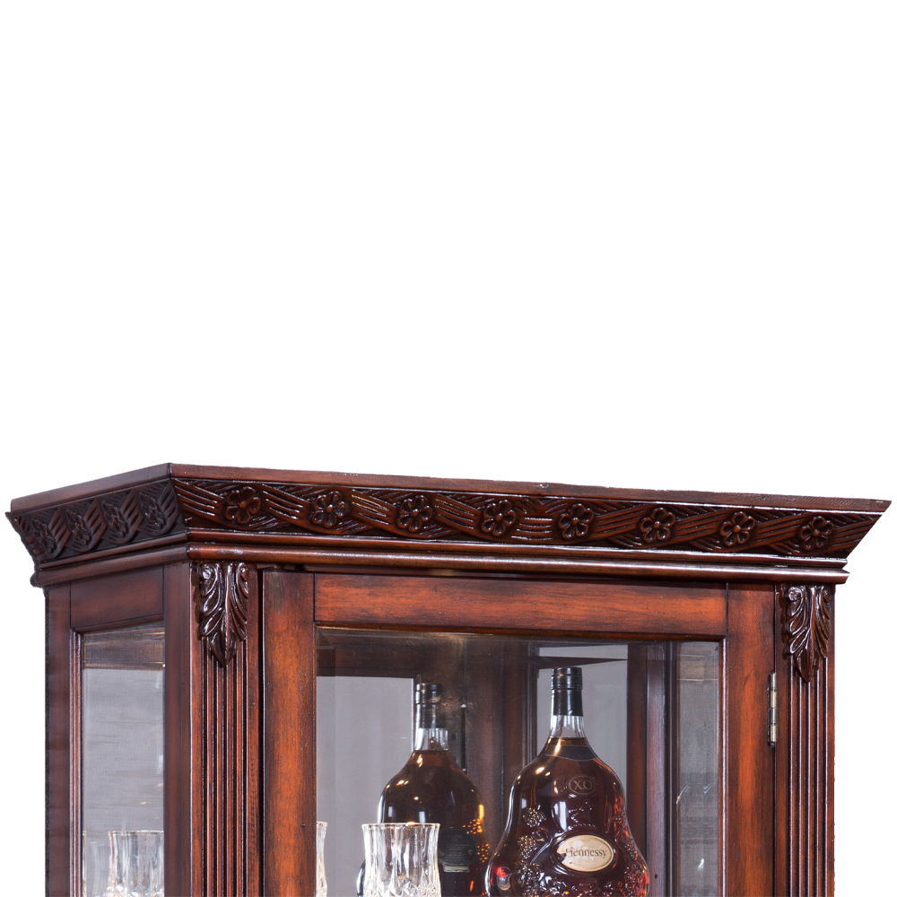 Addy - Curio Cabinet - Cherry - Urban Living Furniture (Los Angeles, CA)