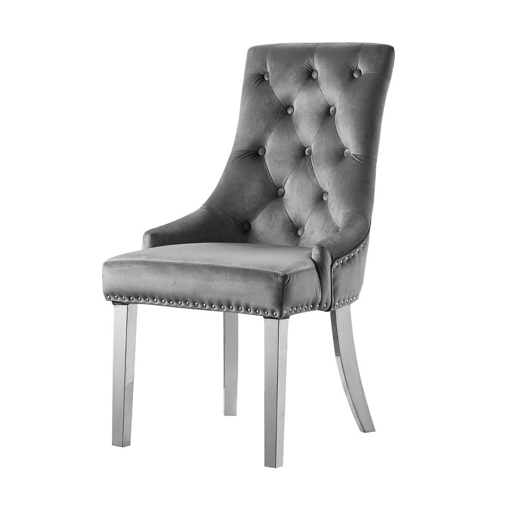 Satinka - Side Chair (Set of 2) - Dark Gray - Urban Living Furniture (Los Angeles, CA)