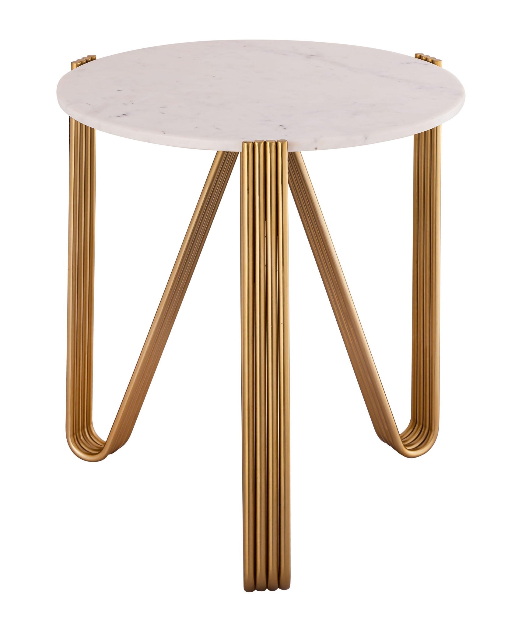 Aya - Marble Side Table - White - Urban Living Furniture (Los Angeles, CA)