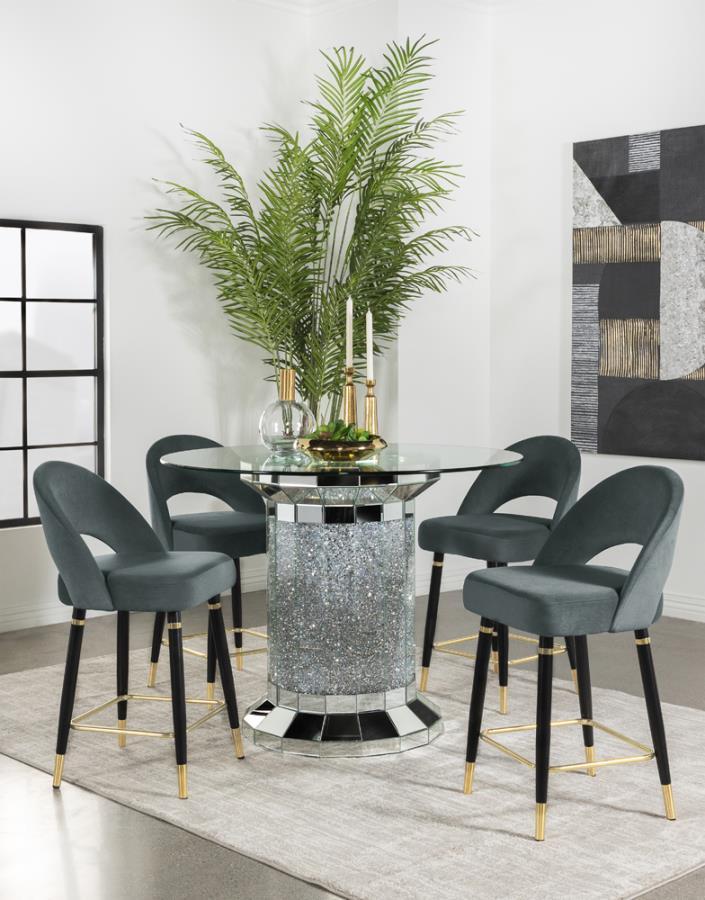 Ellie - Mirrored Counter Height Dining Table Set - Urban Living Furniture (Los Angeles, CA)