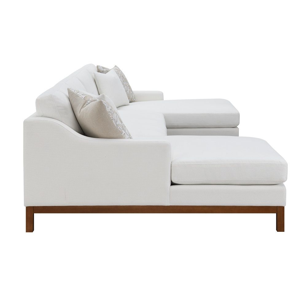 Valiant - Sectional Sofa - Ivory Chenille - Urban Living Furniture (Los Angeles, CA)