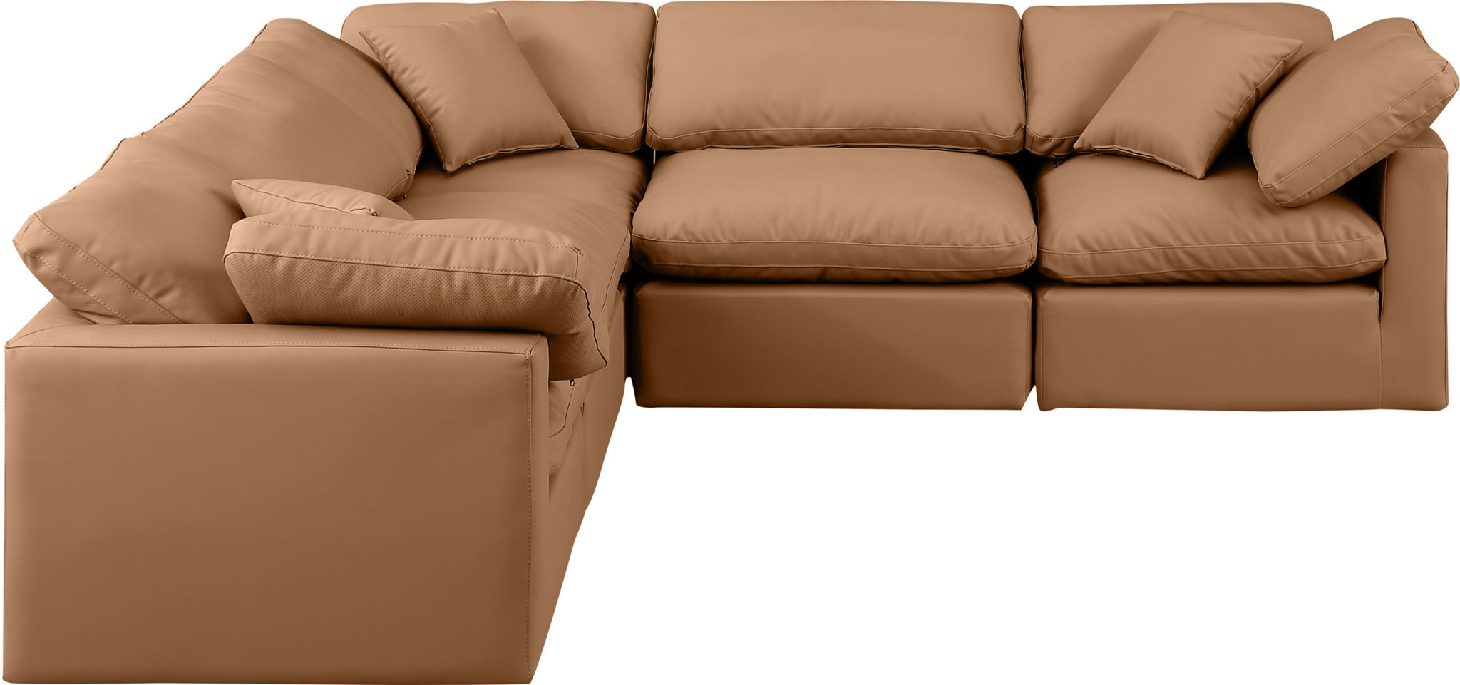Indulge - Faux Leather 5 Piece Modular Corner Sectional - Urban Living Furniture (Los Angeles, CA)