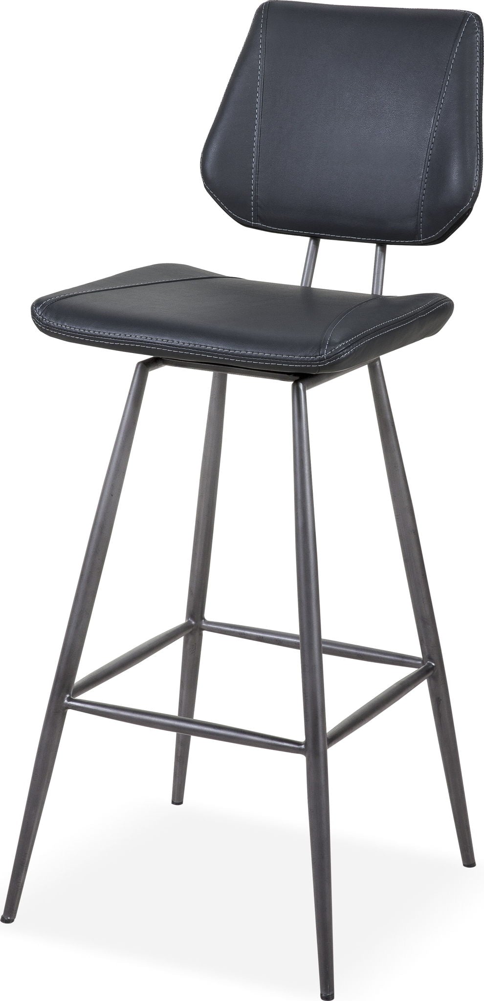 Crossroads - Vinson Modern Swivel Bar Stool (Set of 2) - Cobalt