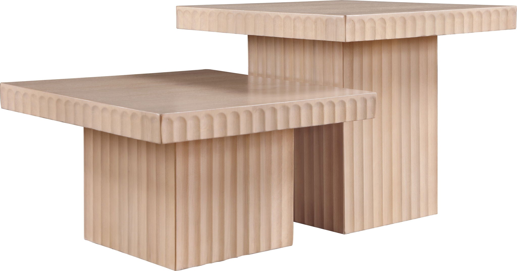 Spencer - Oak Veneer 2 Piece Coffee Table - Urban Living Furniture (Los Angeles, CA)