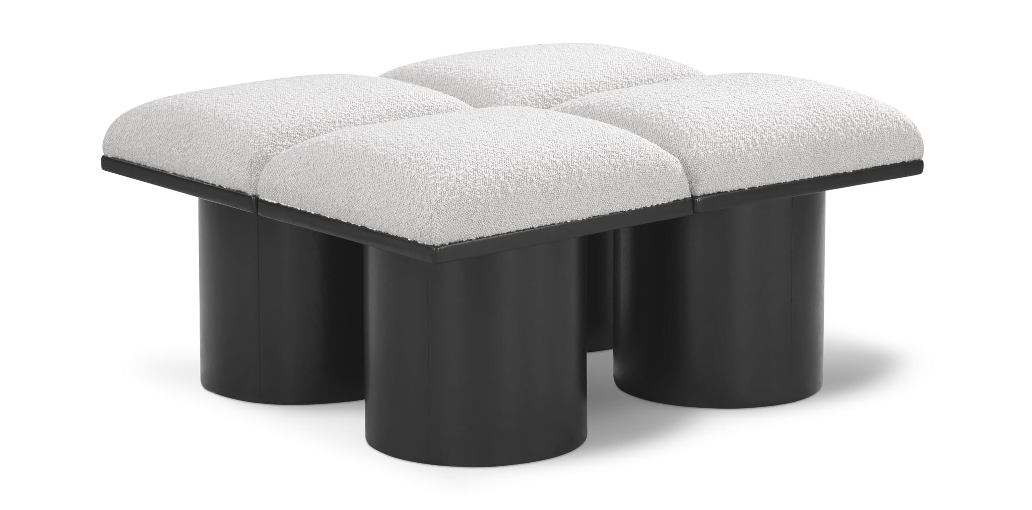Pavilion - 4 Piece Modular Bench With Black Base - Urban Living Furniture (Los Angeles, CA)