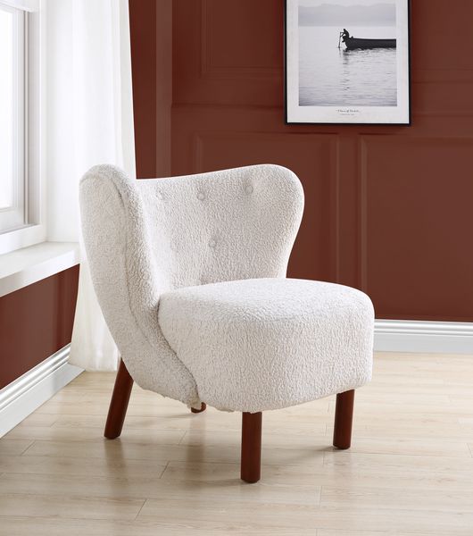 Zusud - Accent Chair - White Teddy Sherpa - Urban Living Furniture (Los Angeles, CA)