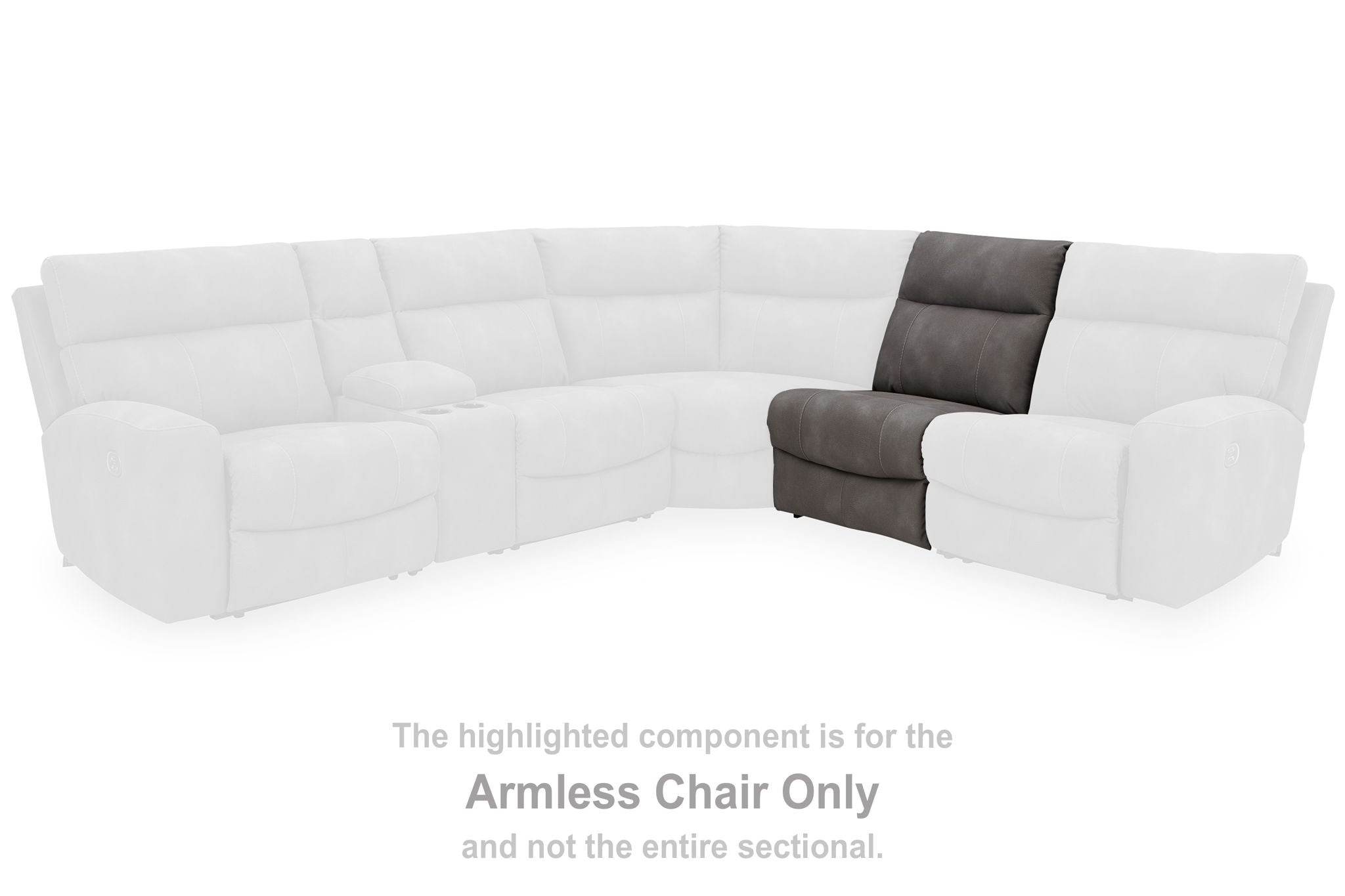 Next-gen Durapella - Slate - Armless Chair - Urban Living Furniture (Los Angeles, CA)