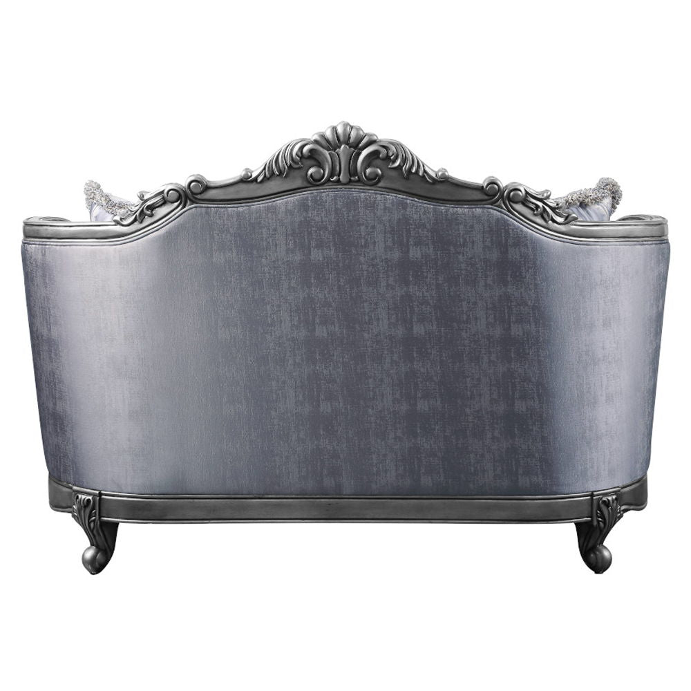 Ariadne - Loveseat With 3 Pillows - Fabric & Platinum - Urban Living Furniture (Los Angeles, CA)