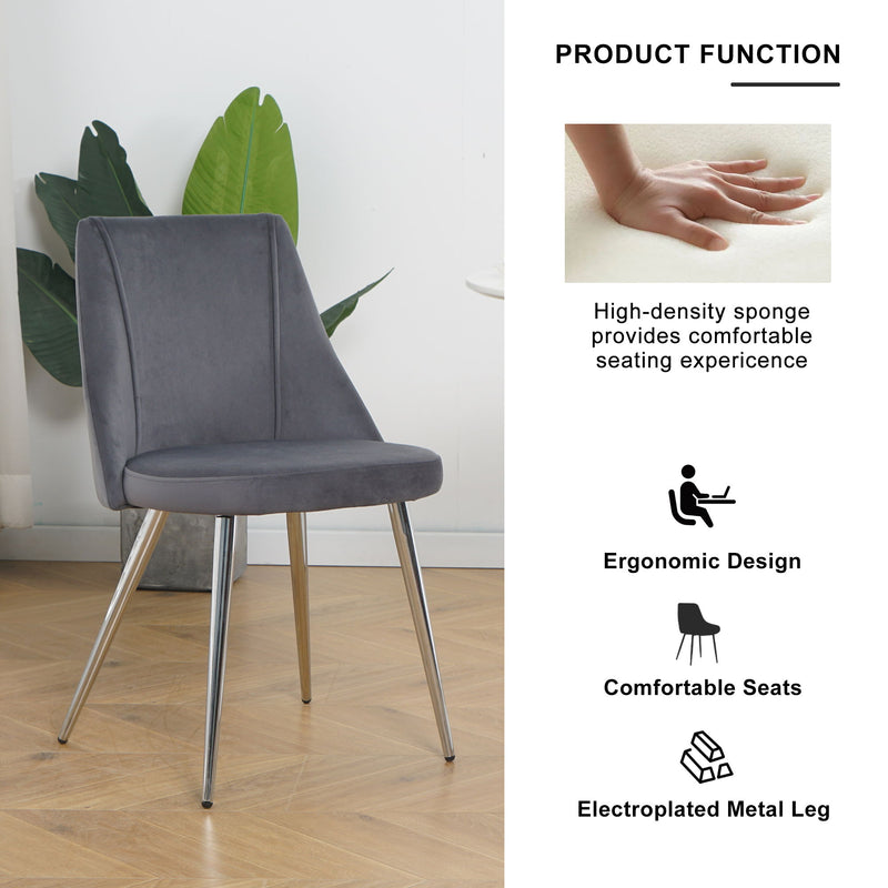 Modern Velvet Dining Chair