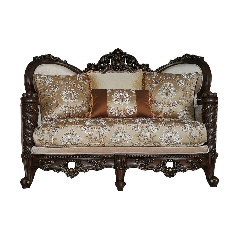 Devayne - Loveseat - Fabric & Dark Walnut - Urban Living Furniture (Los Angeles, CA)