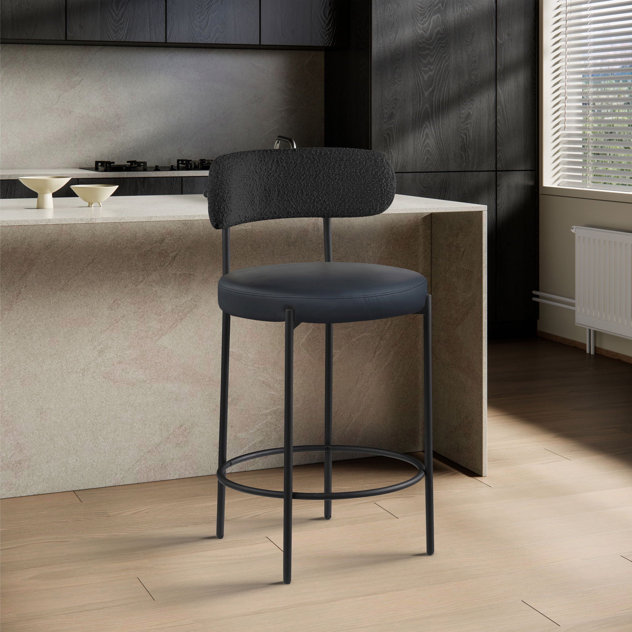 Beacon - Faux Leather Stool (Set of 2) - Urban Living Furniture (Los Angeles, CA)